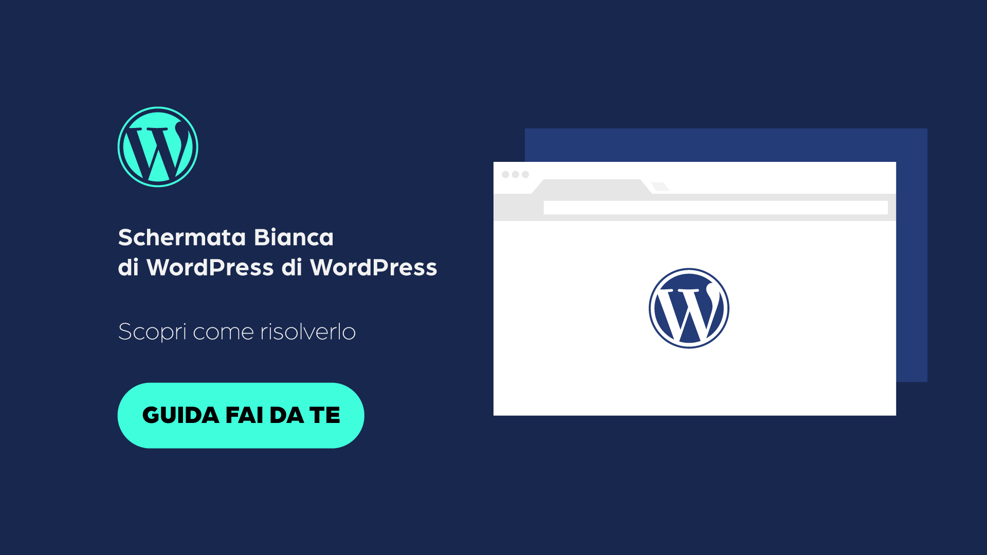 Schermata Bianca di WordPress